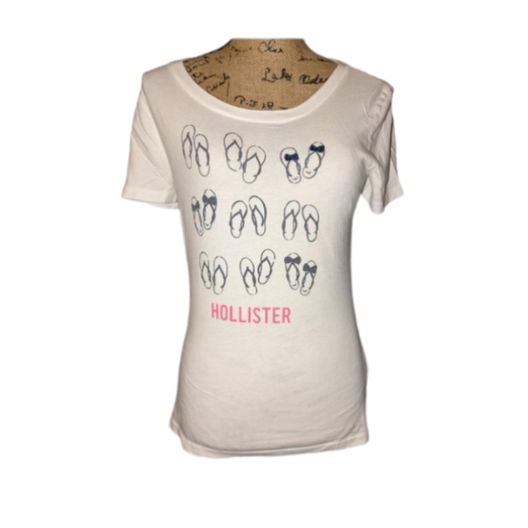 Hollister flip flop T-shirt size large - Picture 2 of 5